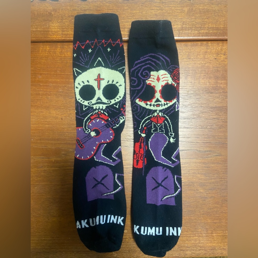Halloween Dia De Los Muertos socks